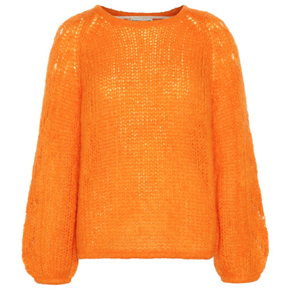 Close to my heart Alisha kid mohair sweater Sweater knitted Vibrant Orange