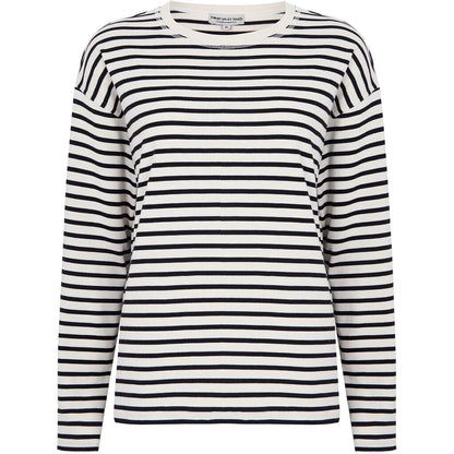 Close to my heart Hampton cotton sweater T-shirt L/S Offwhite/Black stripe
