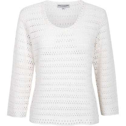 Close to my heart Sally Sweater Sweater knitted Soft White