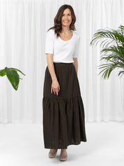 Close to my heart Abby Skirt Skirt woven Chocolate