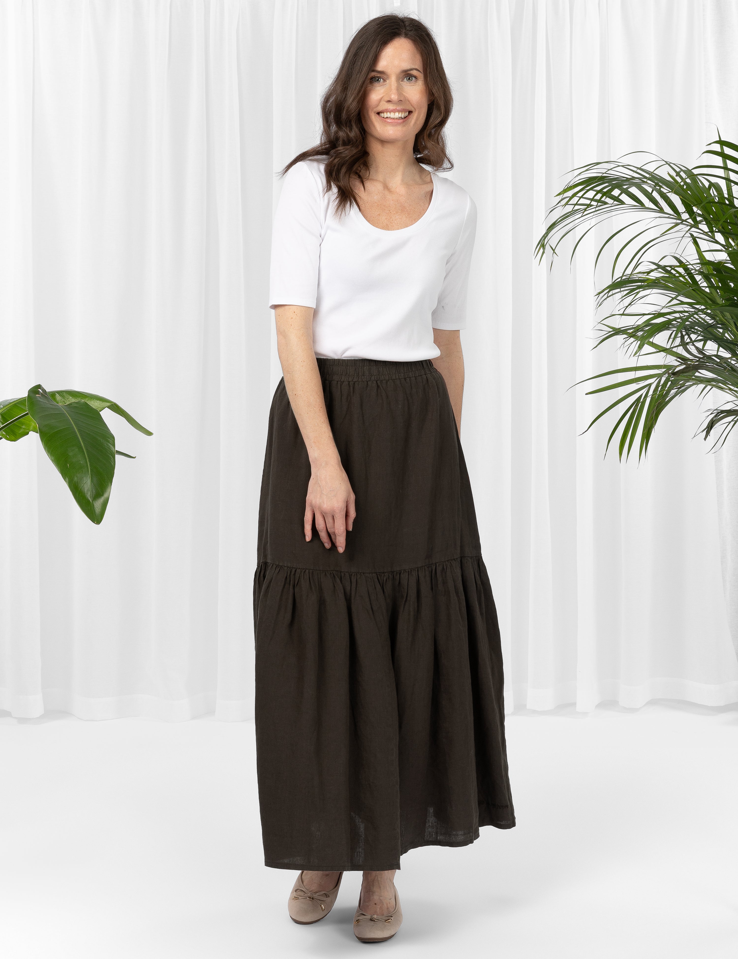 Close to my heart Abby Skirt Skirt woven Chocolate