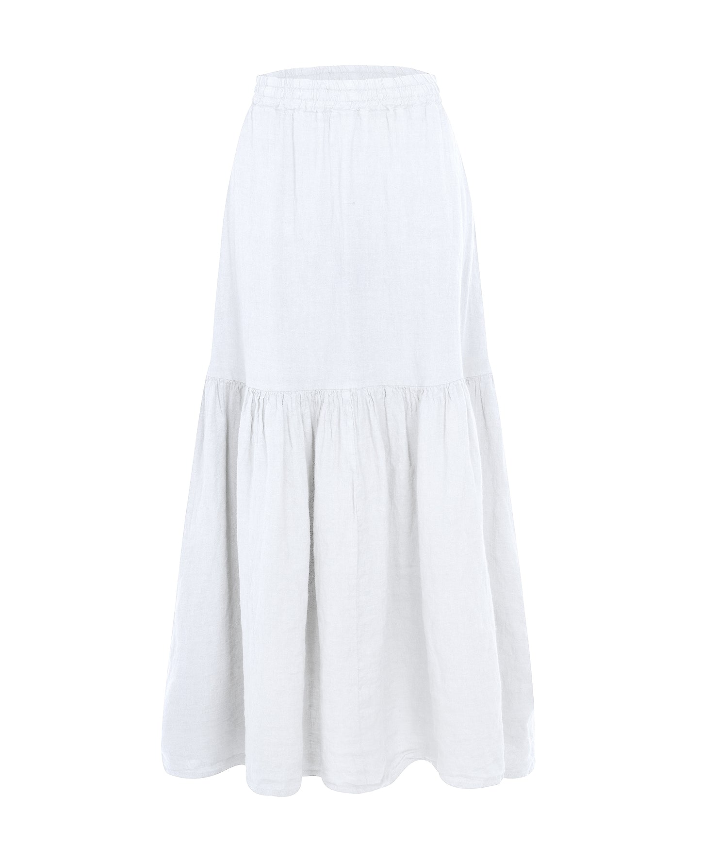 Close to my heart Abby maxi linen skirt Skirt woven White