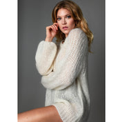 Close to my heart Adele kid mohair sweater Sweater knitted Cream