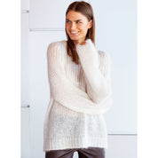Close to my heart Adele kid mohair sweater Sweater knitted Cream