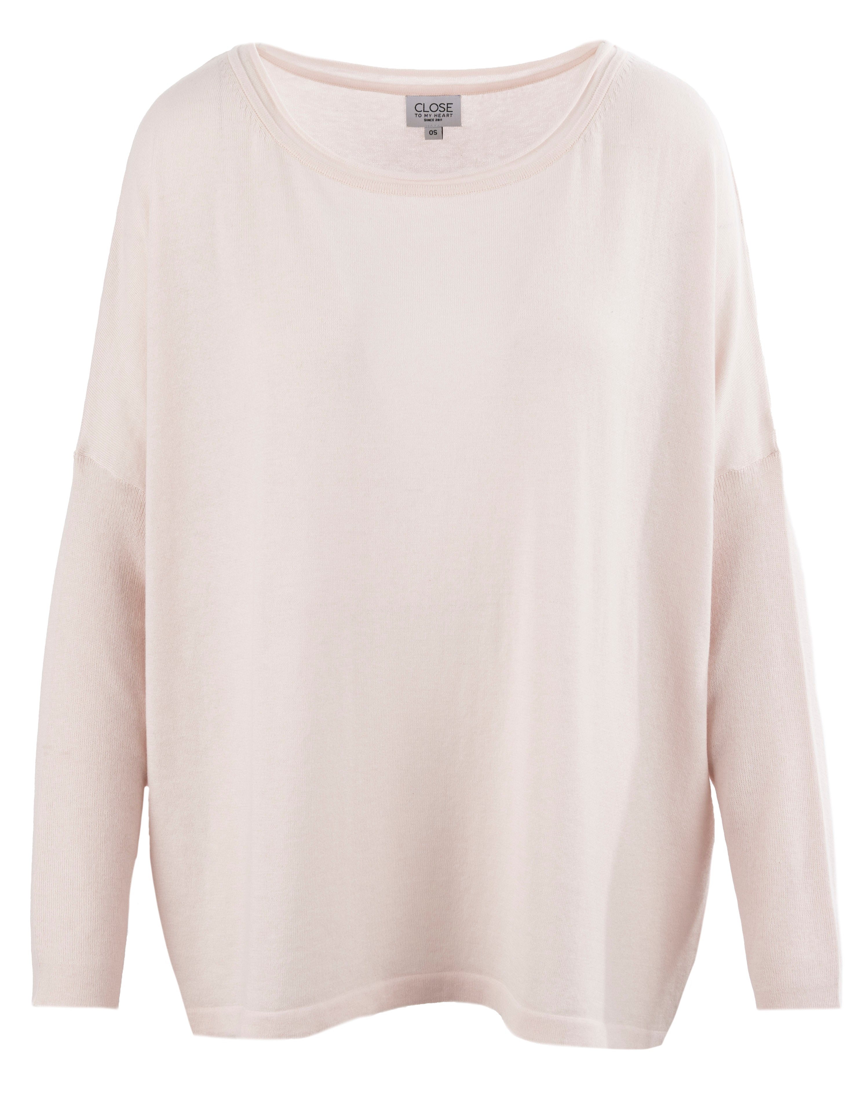 Close to my heart Alba sweater Sweater S/S Barely Pink