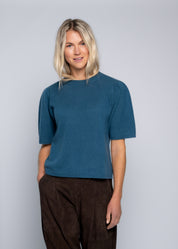 Close to my heart Alice kasjmir genser Sweater knitted Stone Blue