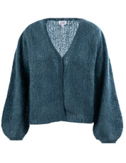 Close to my heart Aliza mohair cardigan Cardigan Stone Blue
