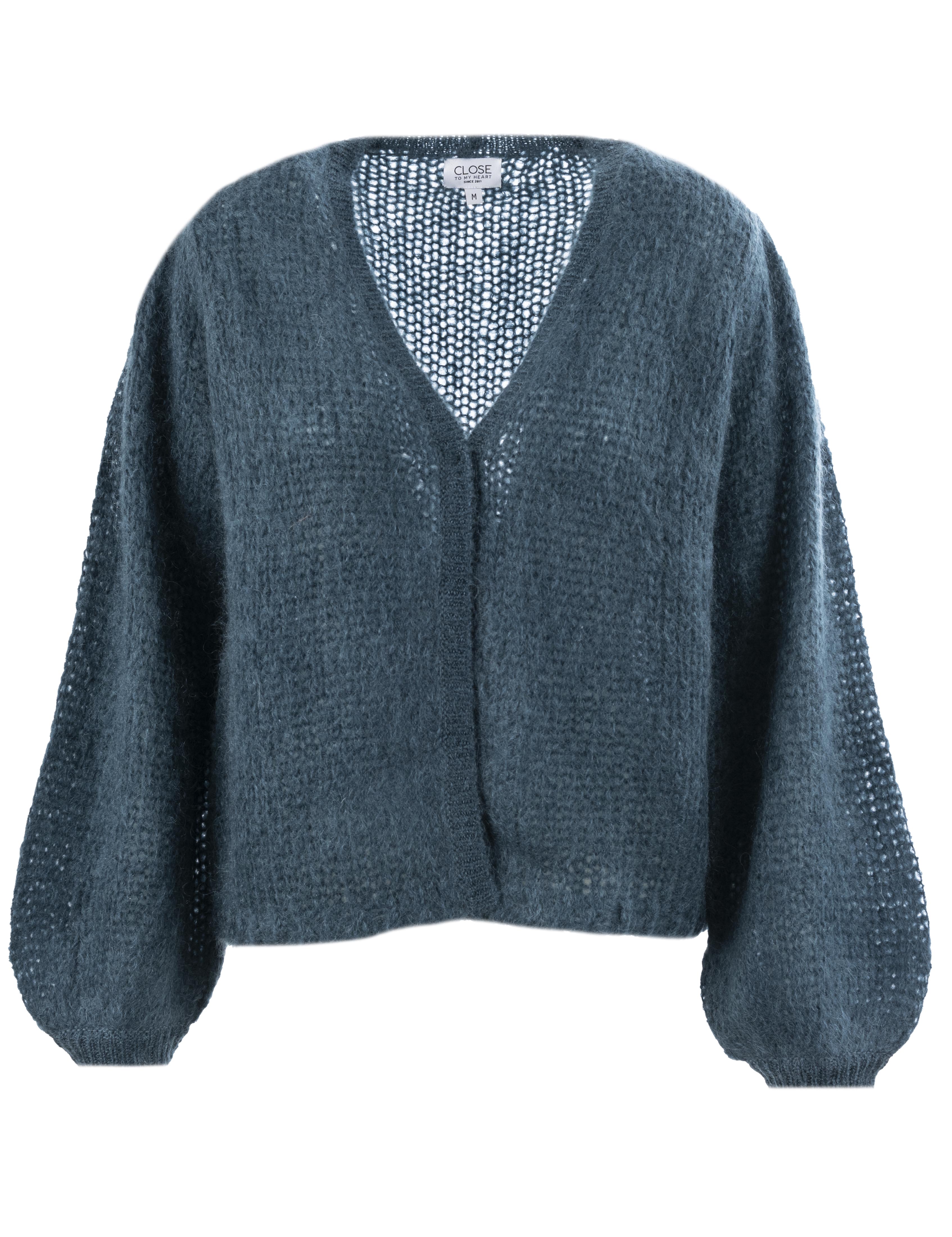 Close to my heart Aliza mohair cardigan Cardigan Stone Blue