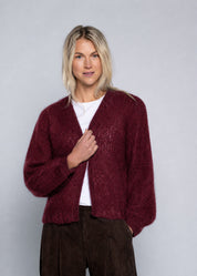 Close to my heart Aliza mohair cardigan Cardigan Tibetan Red