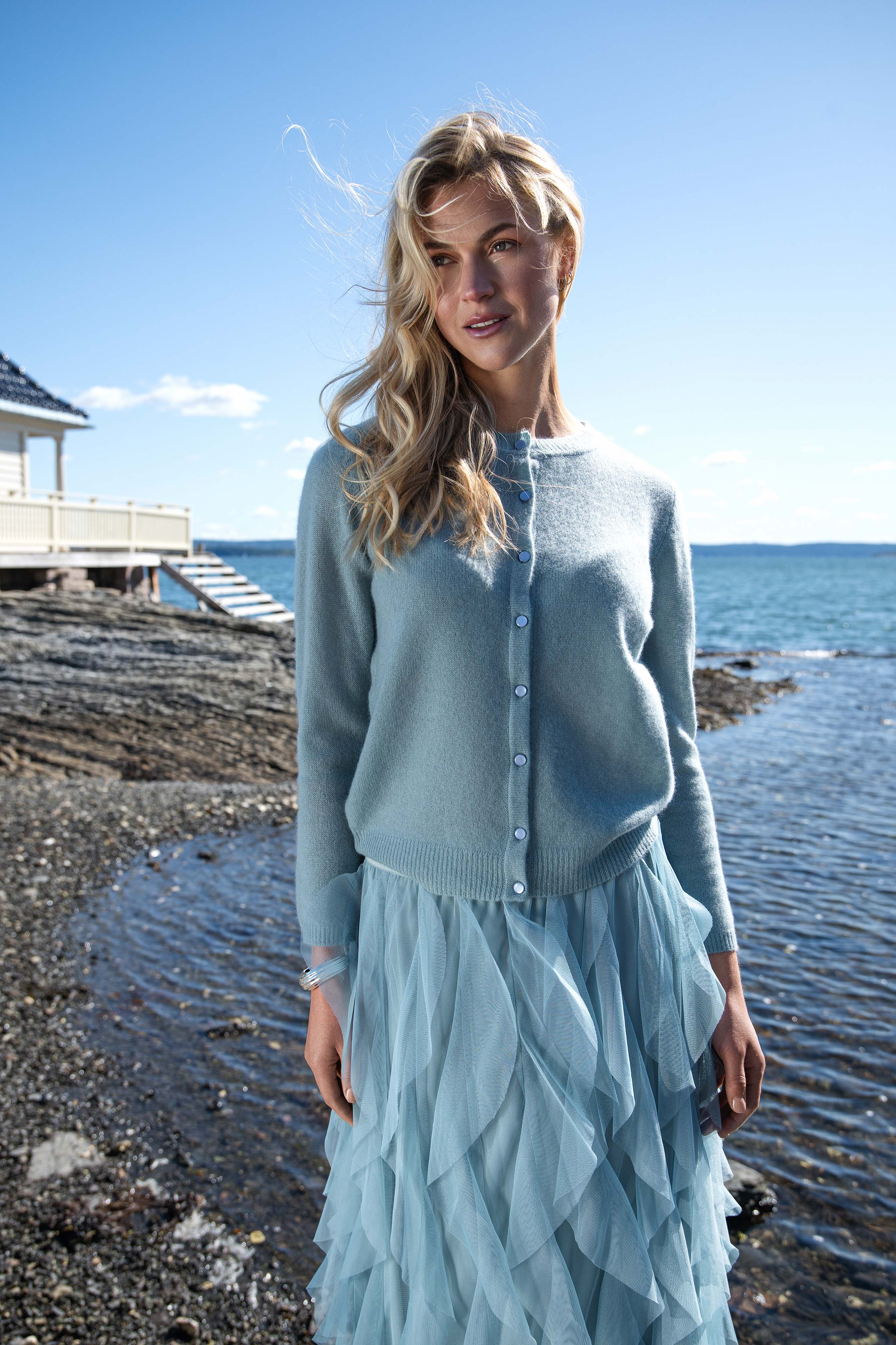 Close to my heart Alma kasjmir cardigan Cardigan Tourmaline