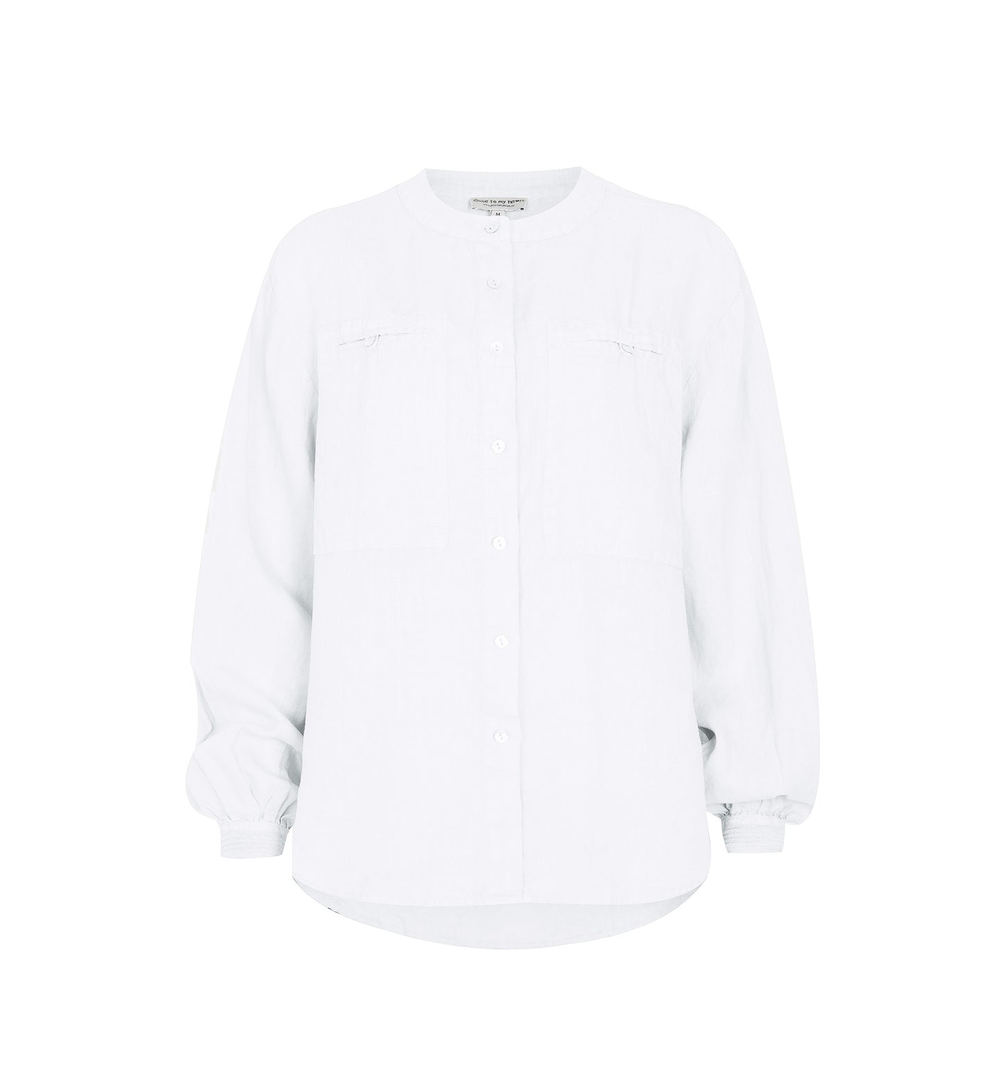 Close to my heart Alpha linen blouse Blouse White