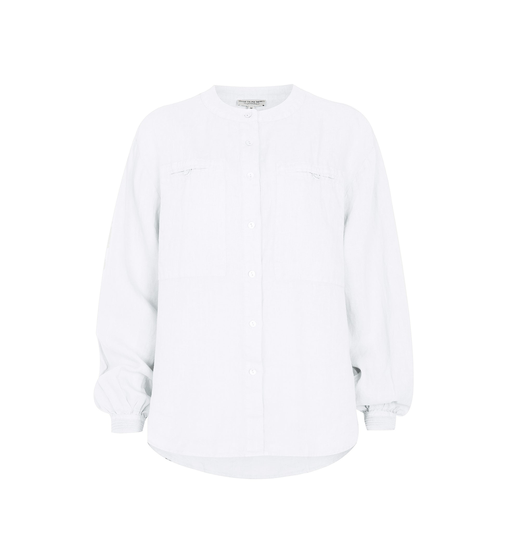 Close to my heart Alpha linen blouse Blouse White