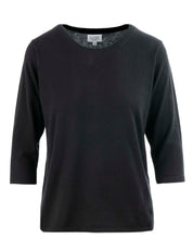 Close to my heart Ama tynn bomullsgenser dame med kasjmir Sweater knitted Black