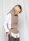 Close to my heart Amy bib vest Bib Neck Fudge Melange