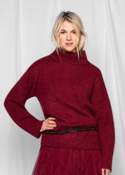 Close to my heart Ana kid mohar genser  Burgundy Red