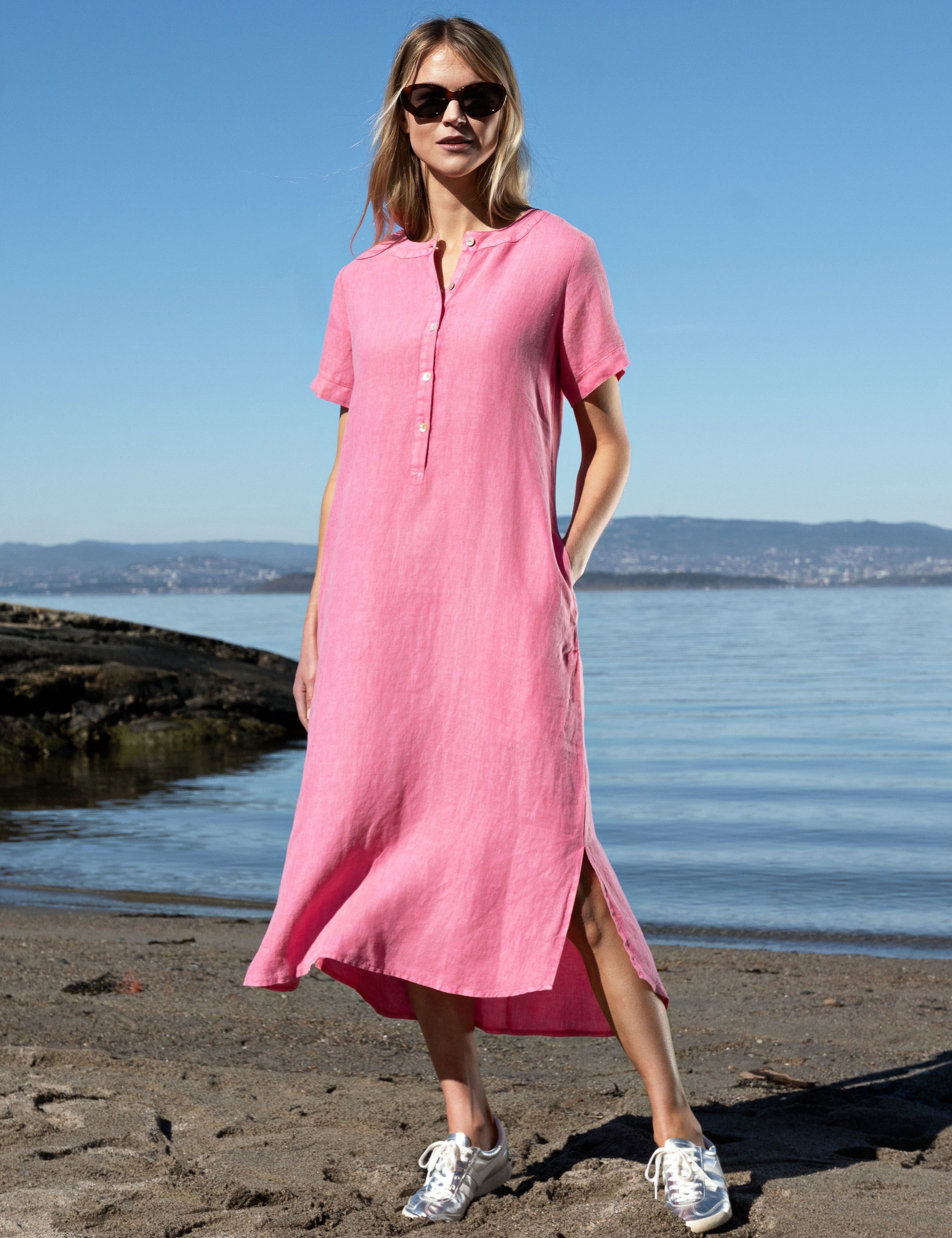 Close to my heart Andrea Dress Dress woven Raspberry