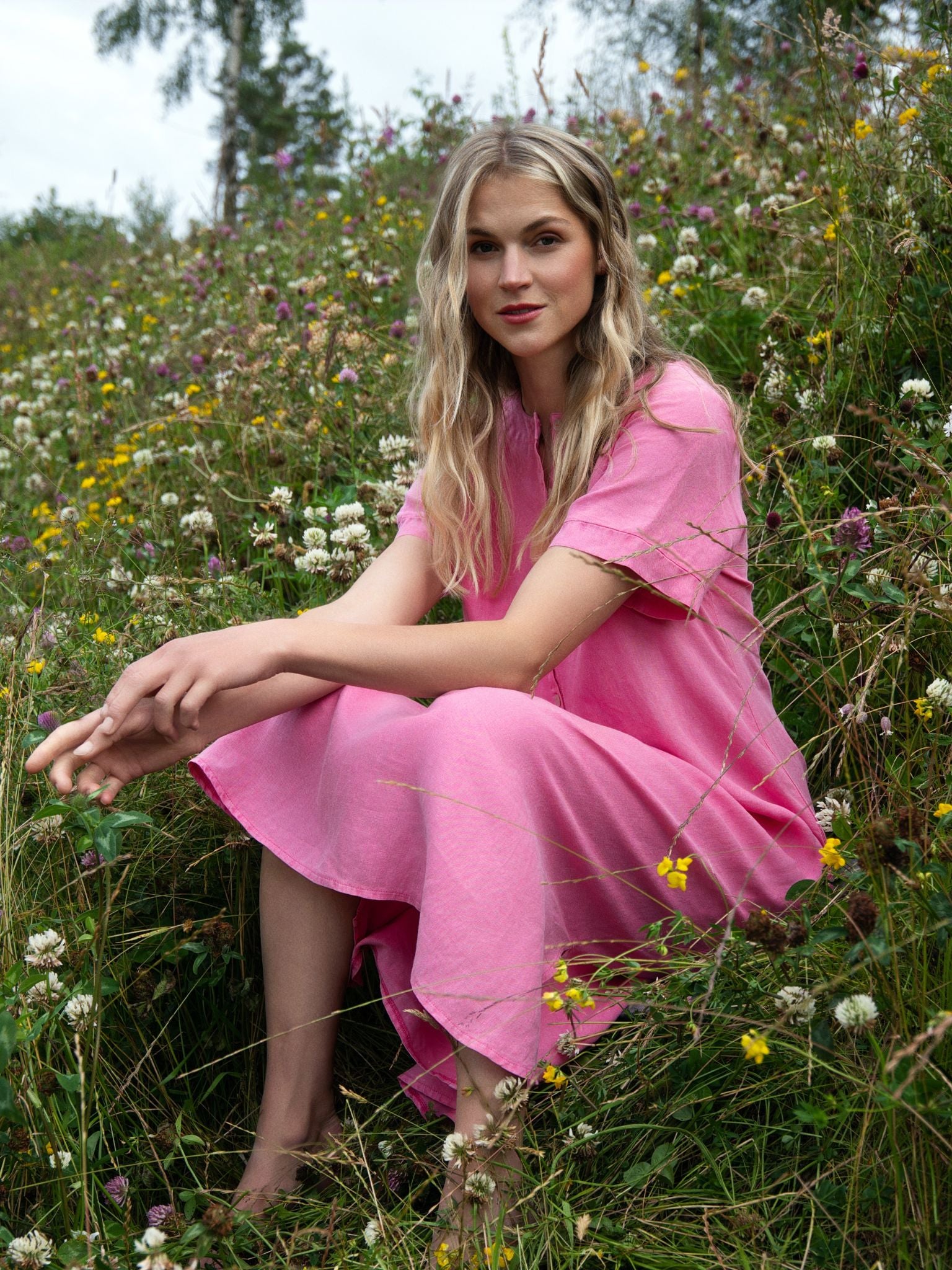 Close to my heart Andrea Dress Dress woven Raspberry