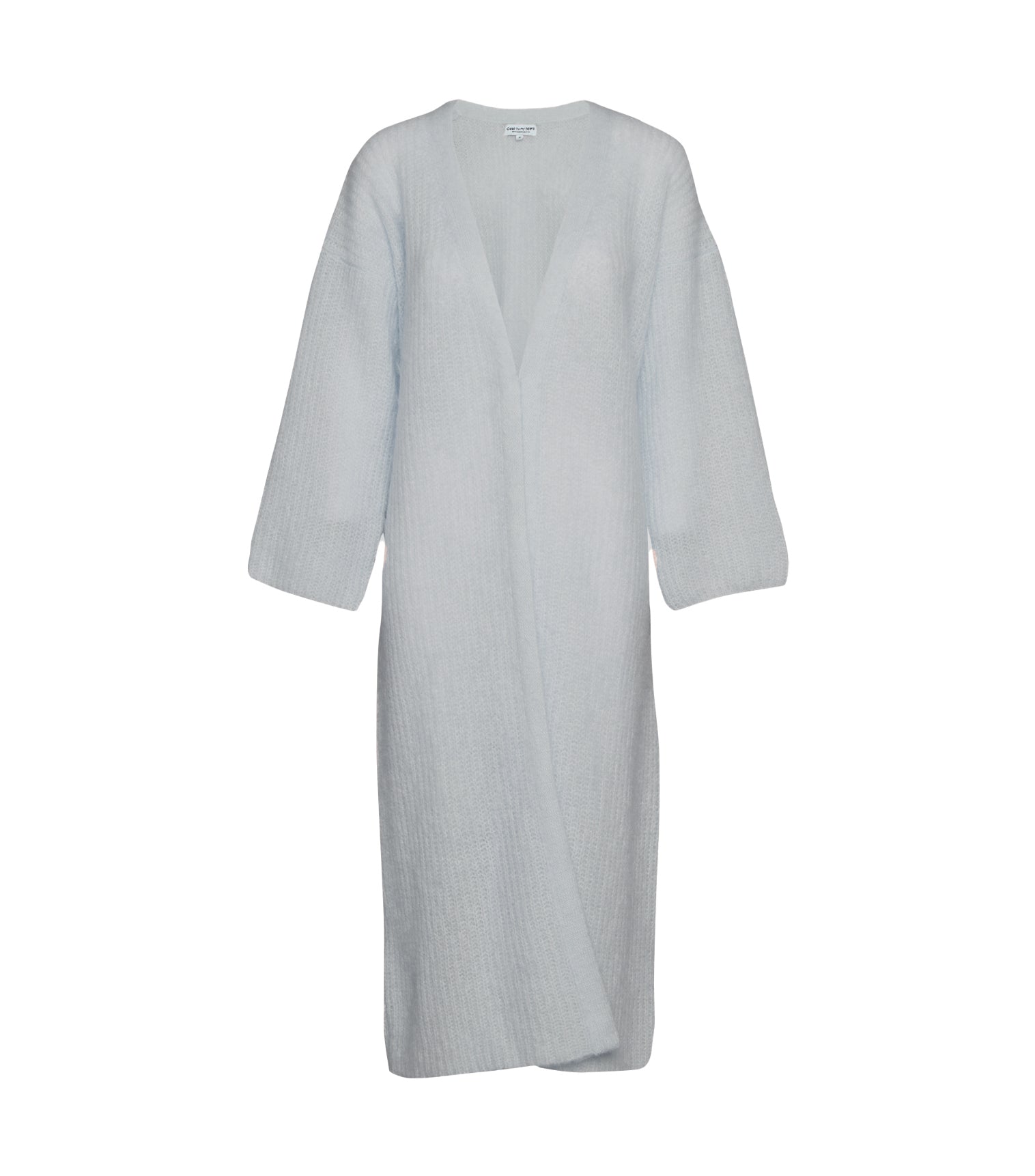 Close to my heart Andy maxi kid mohair cardigan Cardigan maxi Ice Blue
