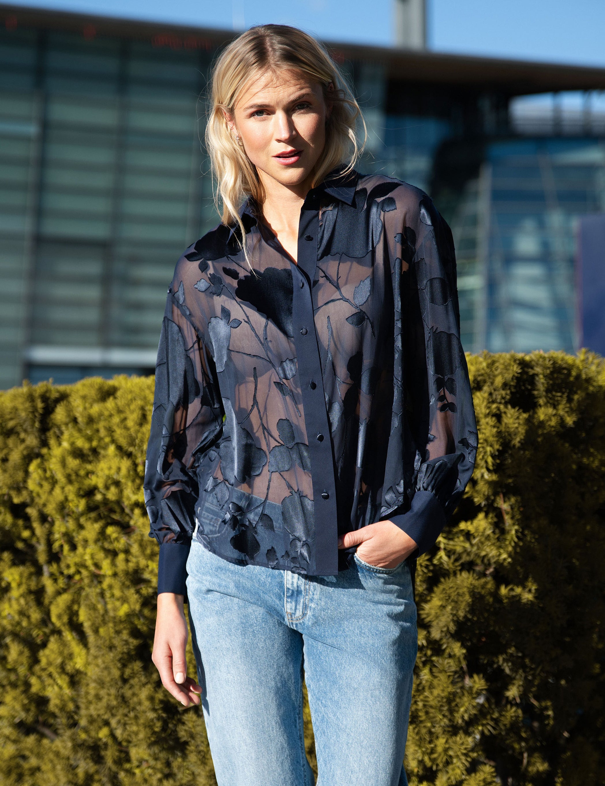 Close to my heart Angel blouse Blouse Dark Blue