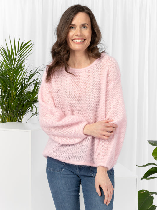 Close to my heart Anjila kid mohair sweater Sweater knitted Barely Pink