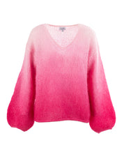Close to my heart Anuza Dip Dye Sweater knitted Candy Pink