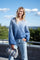 Close to my heart Anuza Dip Dye Mohair Sweater Sweater knitted Washed Blue