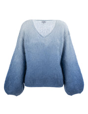 Close to my heart Anuza Dip Dye Mohair Sweater Sweater knitted Washed Blue