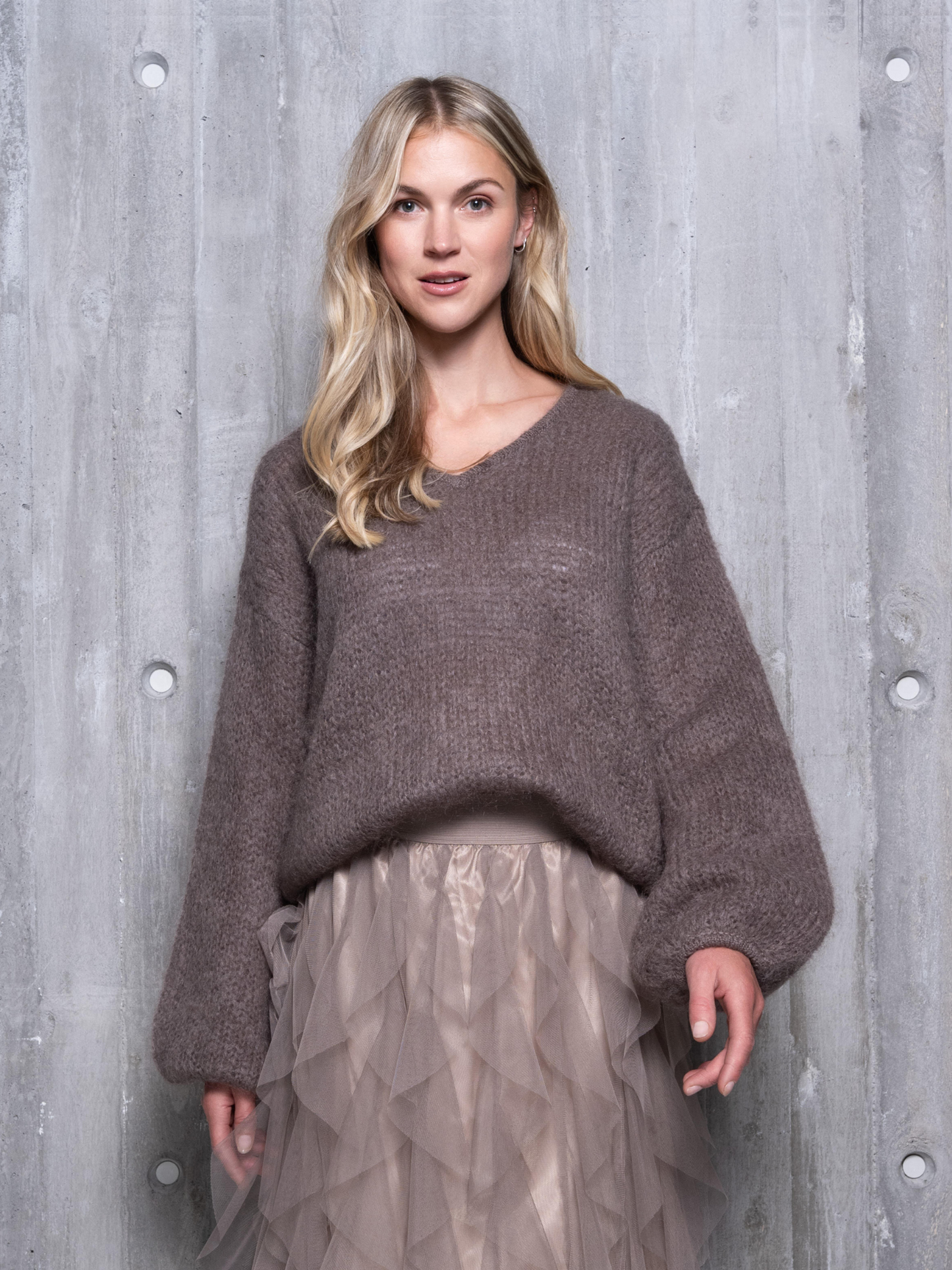 Close to my heart Anuza Sweater Sweater knitted Walnut