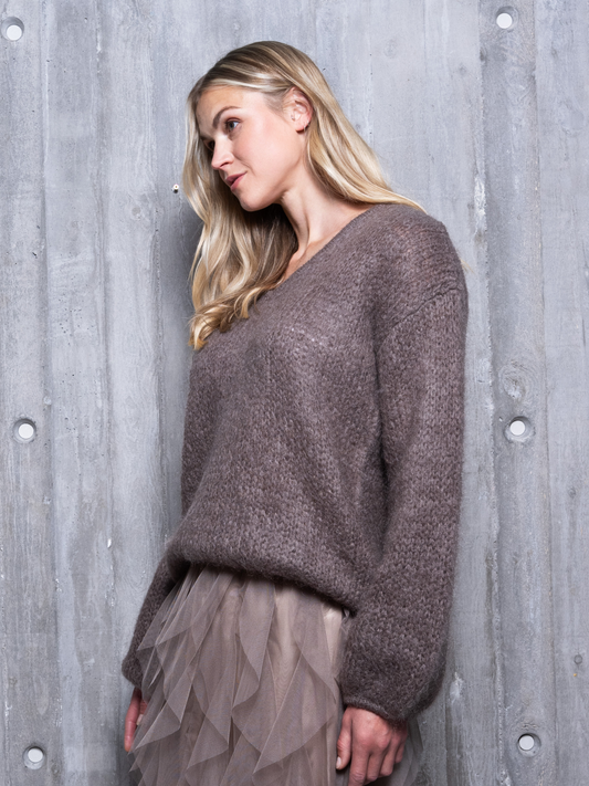 Close to my heart Anuza Sweater Sweater knitted Walnut