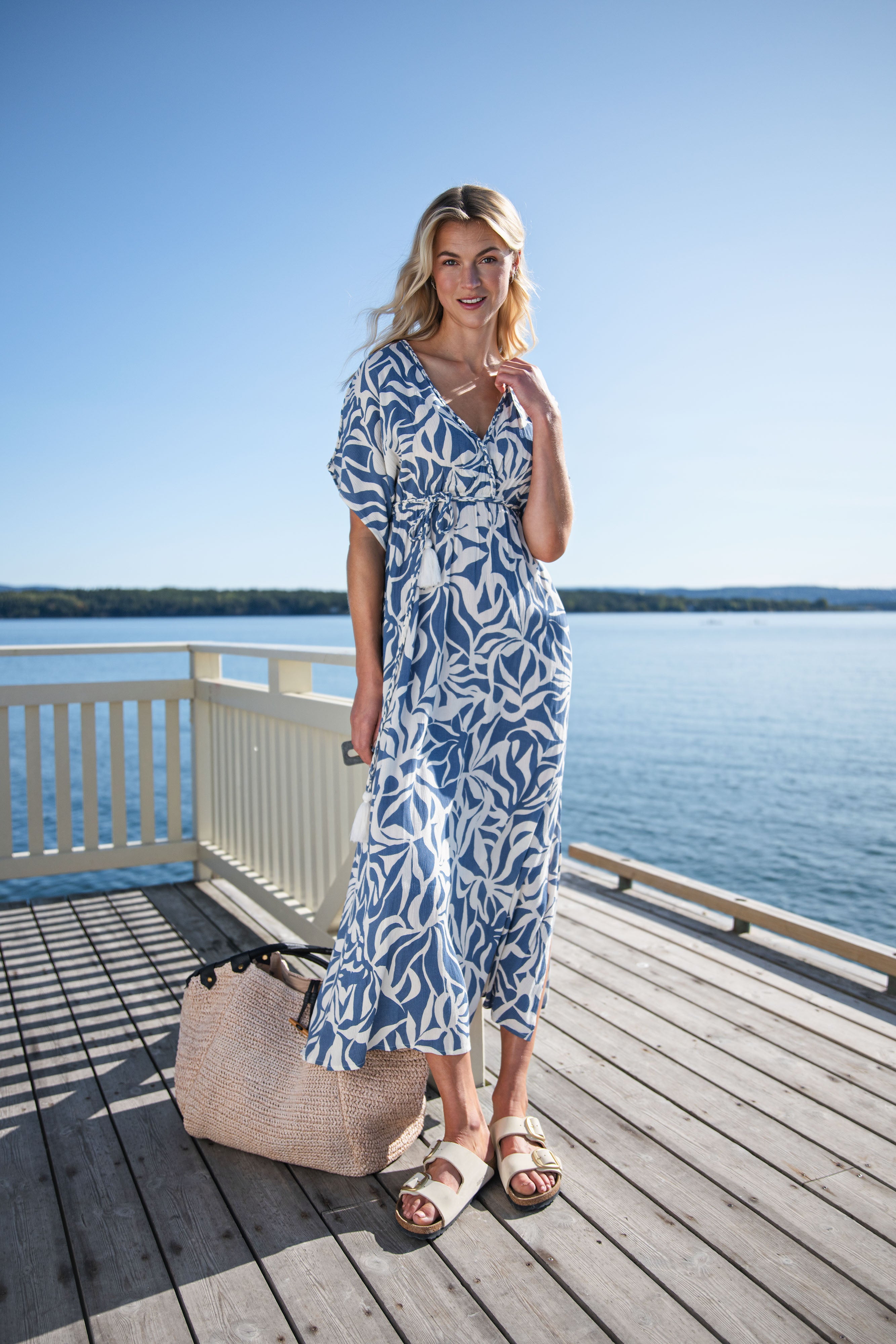 Close to my heart Ariella viscose kjole Dress woven Blue Print