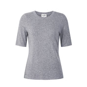 Close to my heart Aspen kortermet ull genser T-shirt Grey Melange