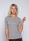 Close to my heart Aspen kortermet ull genser T-shirt Grey Melange