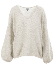 Close to my heart Aurora sweater Sweater knitted White Grey