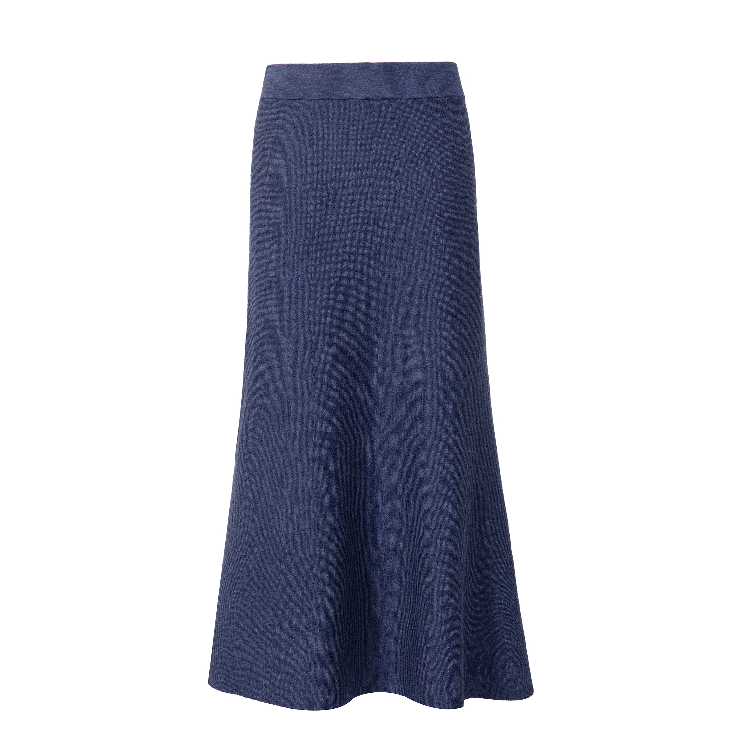 Close to my heart Babette strikket merino midiskjørt knitted skirt Midnight