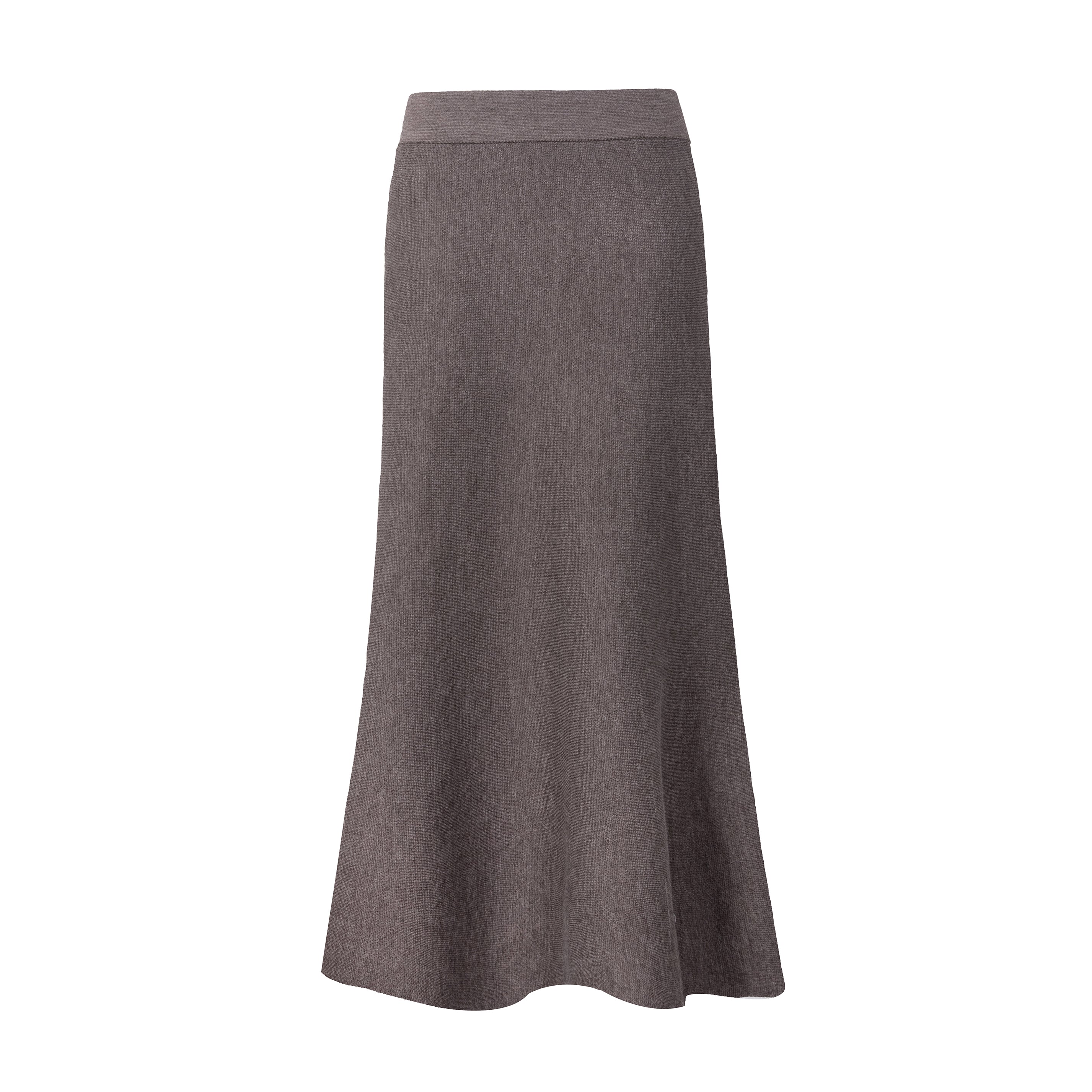 Close to my heart Babette strikket merino midiskjørt knitted skirt Wood