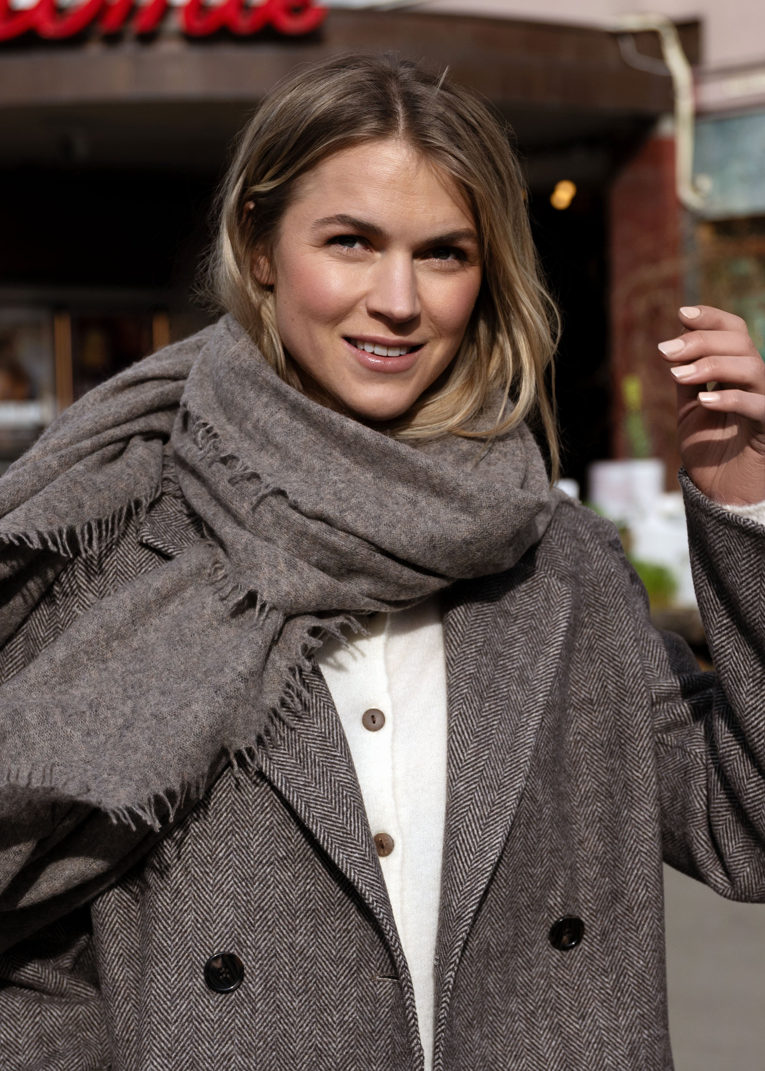 Close to my heart Bandana Scarf Scarf Brown melange