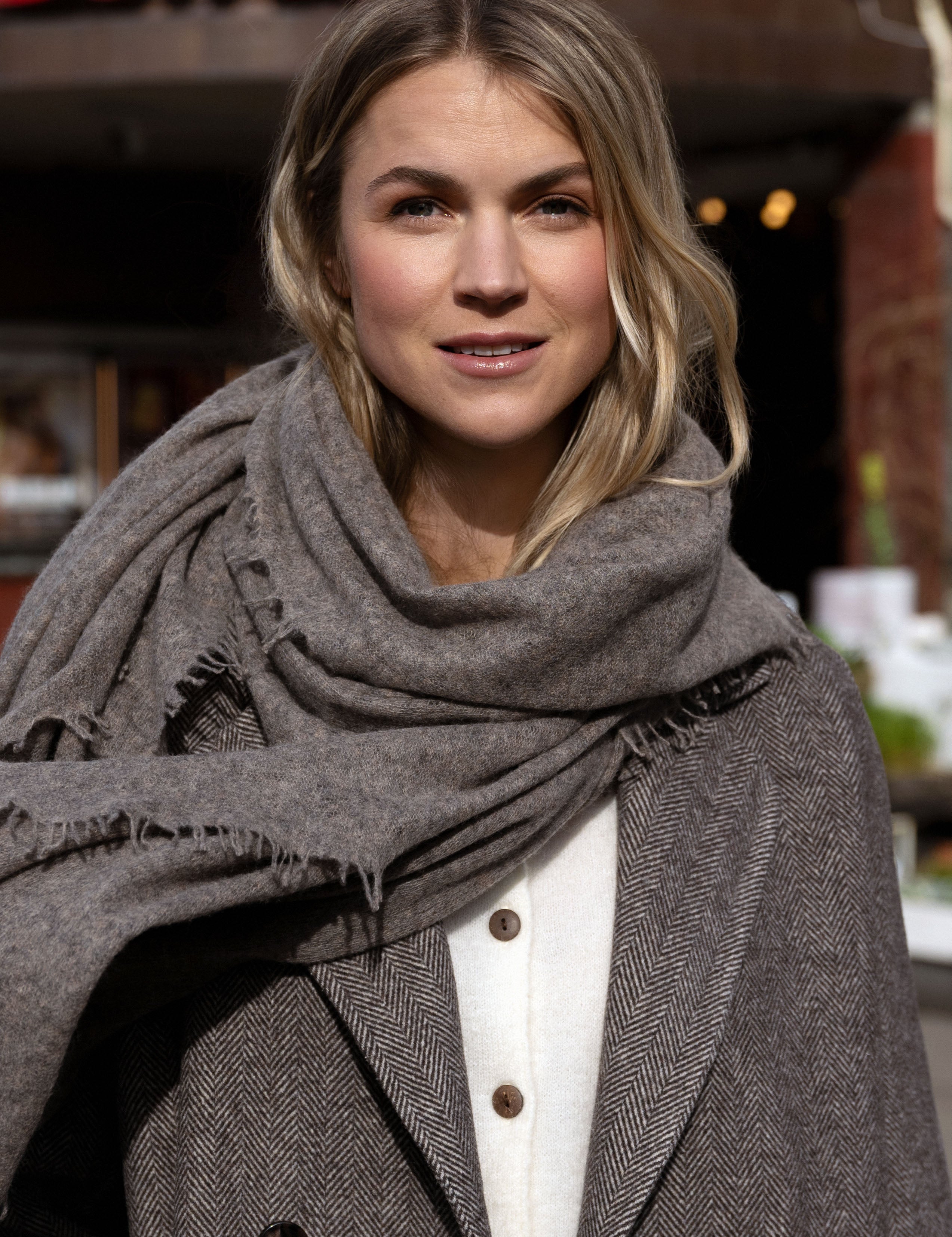 Close to my heart Bandana Scarf Scarf Brown melange