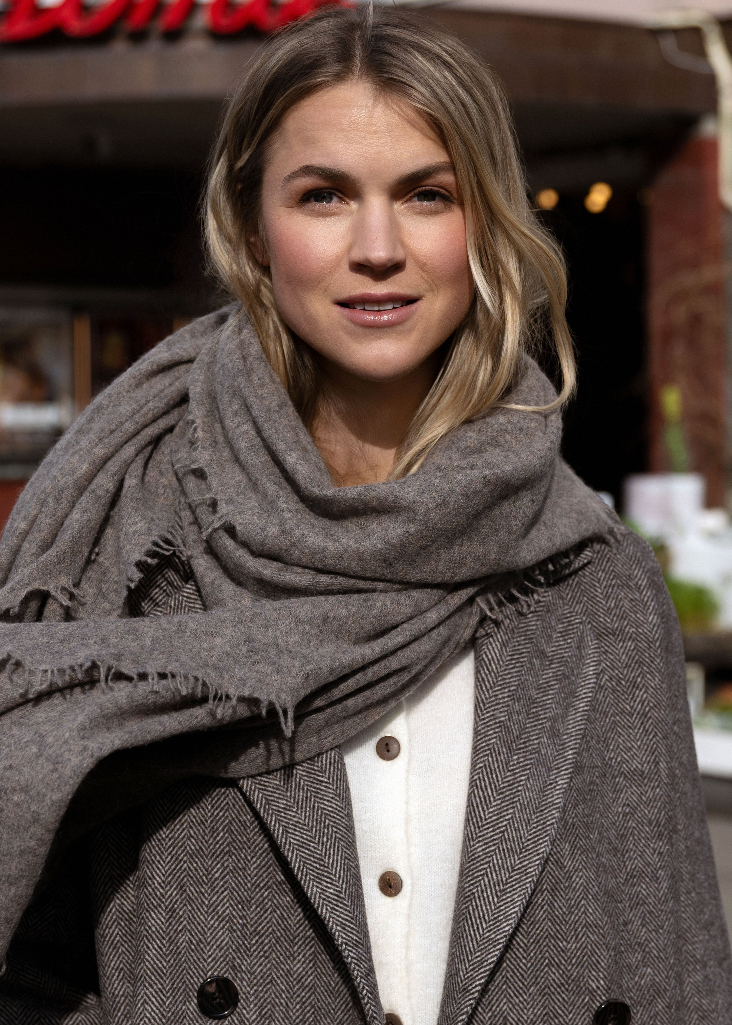 Close to my heart Bandana Scarf Scarf Brown melange