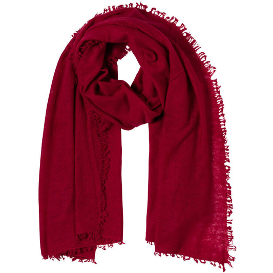 Close to my heart Bandana cashmere shawl Shawl Haute Red