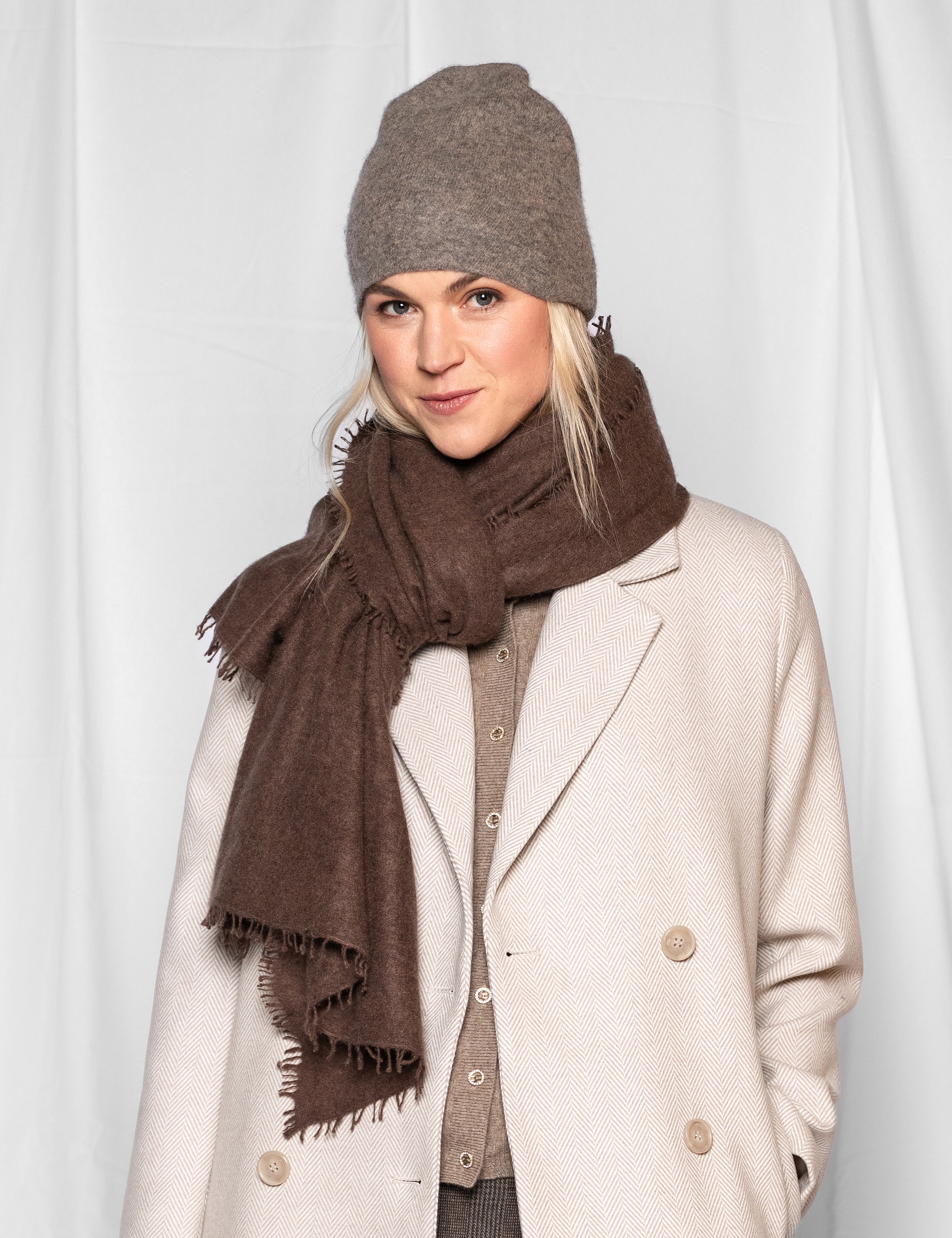 Close to my heart Bandana kasjmir lue Hat Brown melange