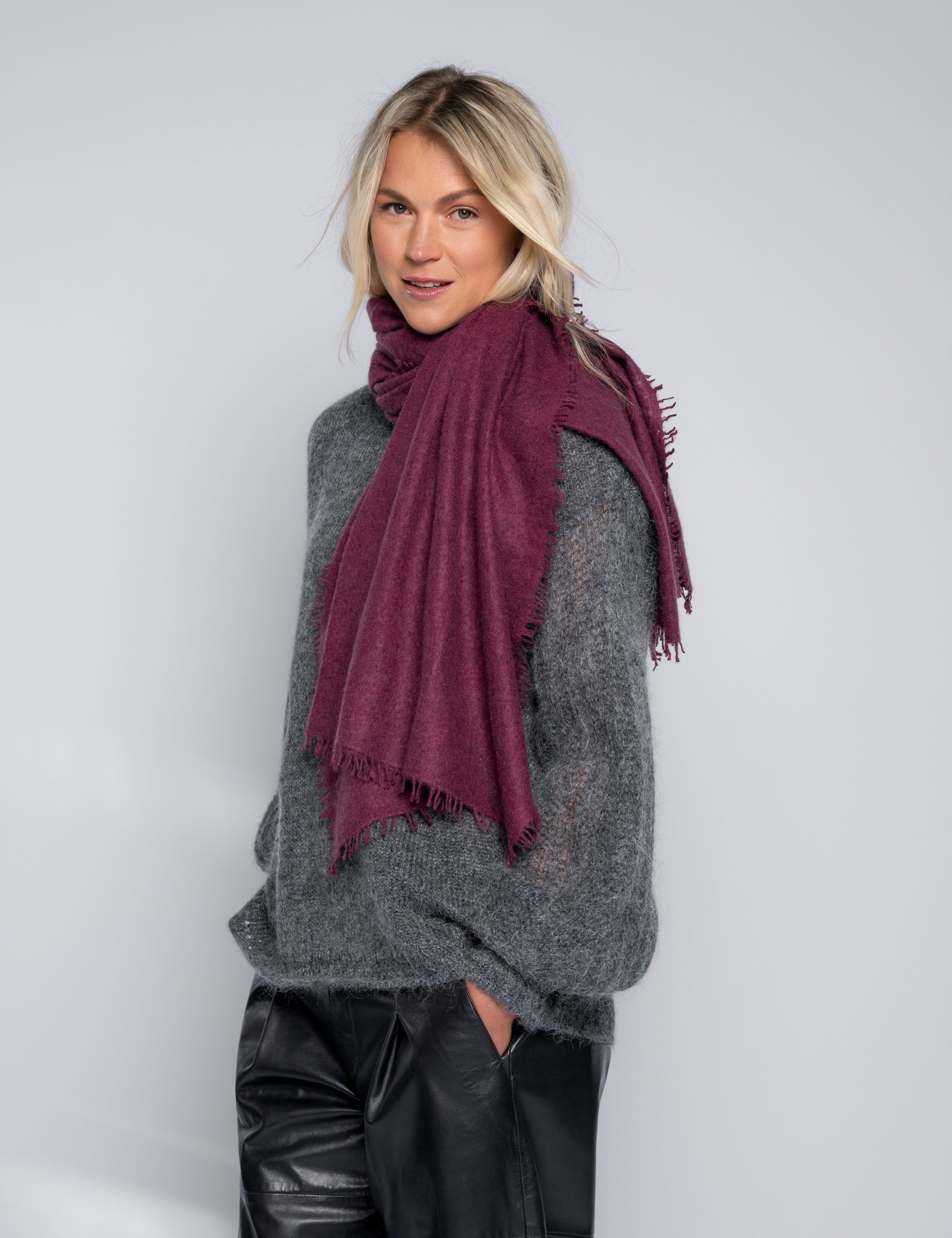 Close to my heart Bandana kasjmir skjerf Scarf Burgundy