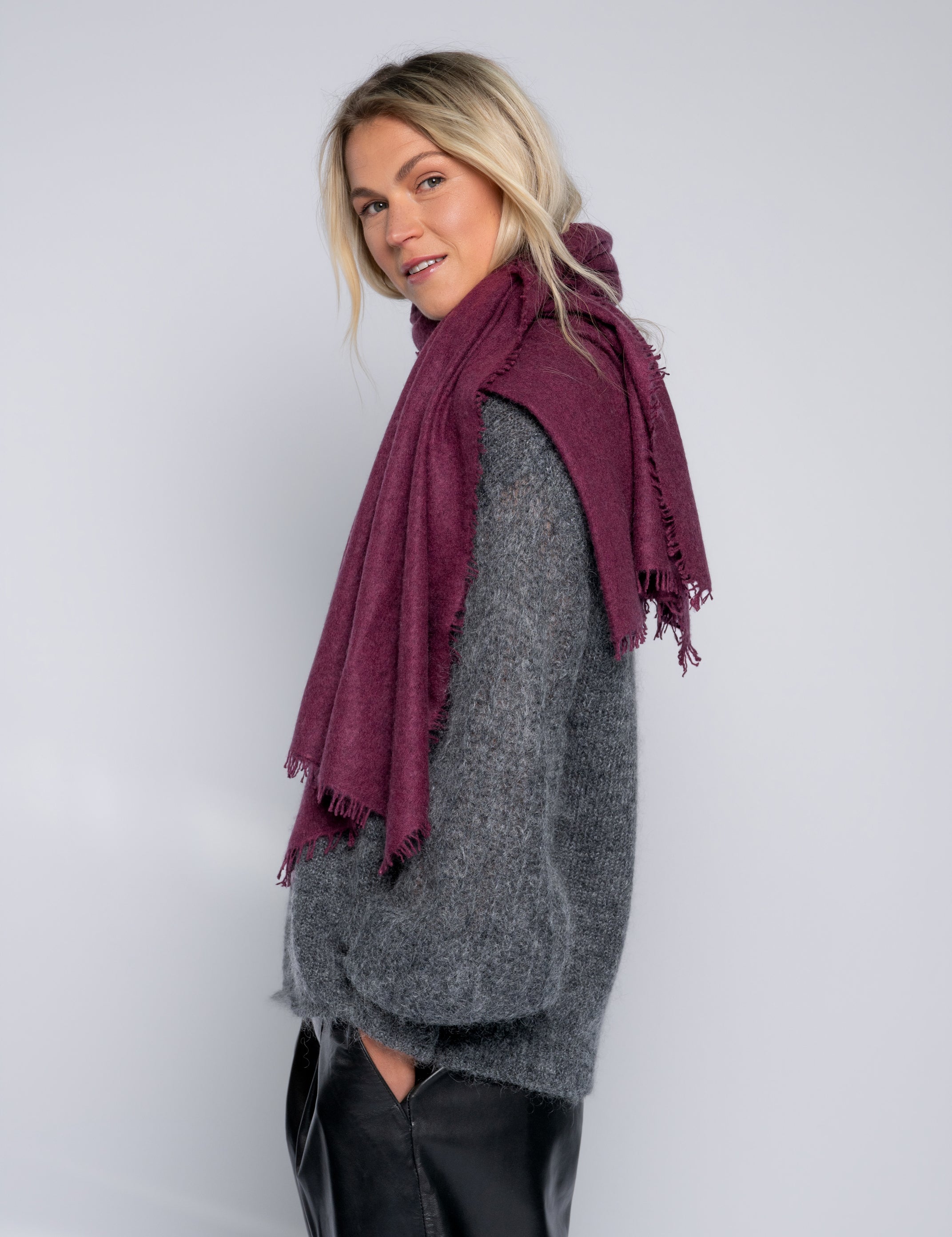 Close to my heart Bandana kasjmir skjerf Scarf Burgundy