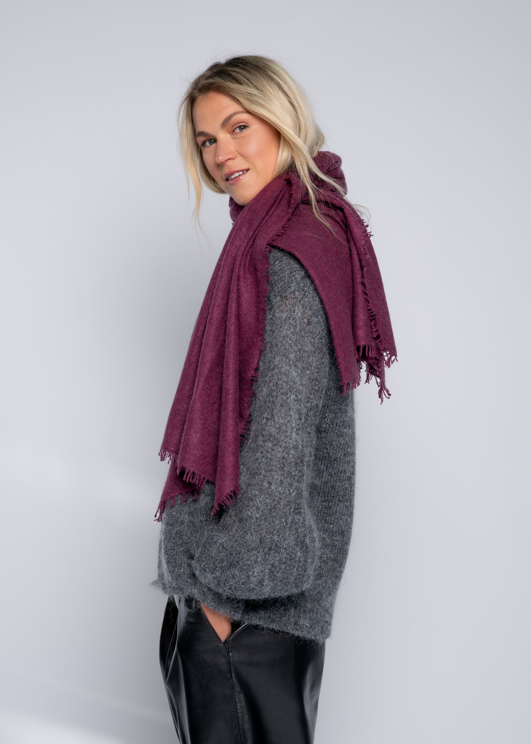 Close to my heart Bandana kasjmir skjerf Scarf Burgundy