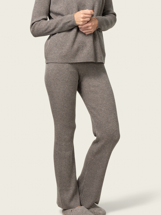 Close to my heart Bandha merino cashmere pants knitted pants Oak