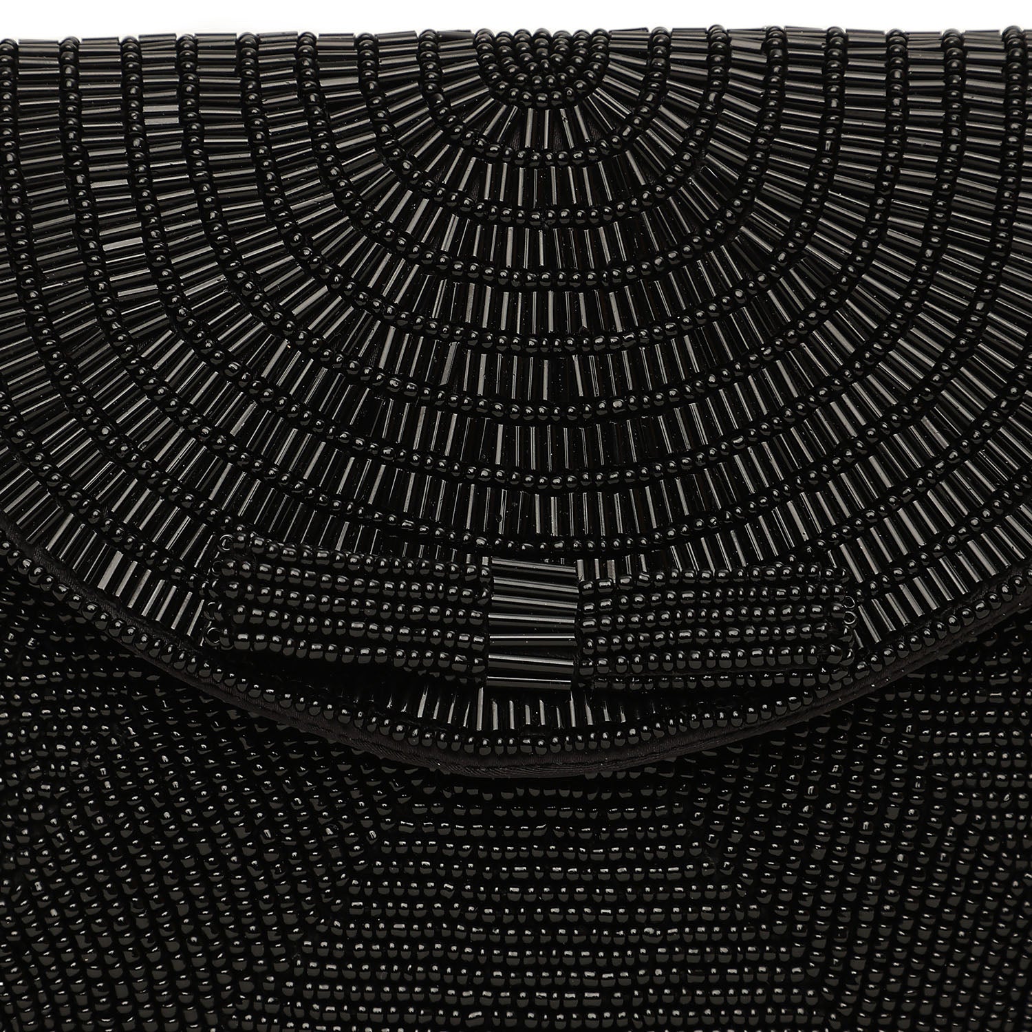 Close to my heart Beaded black clutch Handbag Black