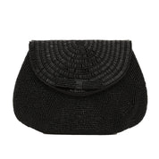 Close to my heart Beaded black clutch Handbag Black