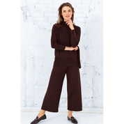Close to my heart Berry merino culotte pants knitted pants