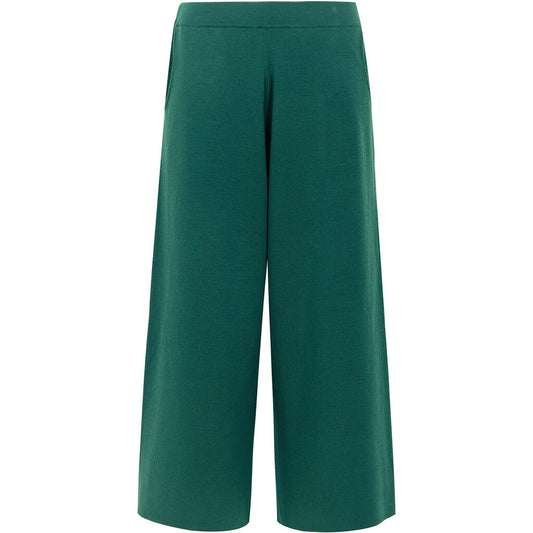 Close to my heart Berry merino culotte pants knitted pants Forest Green