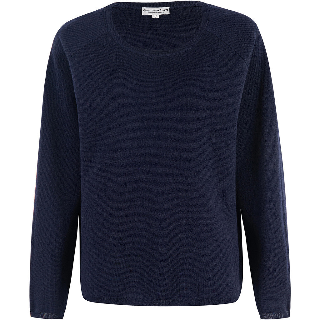 Close to my heart Beverly Merino Sweater Sweater knitted Navy