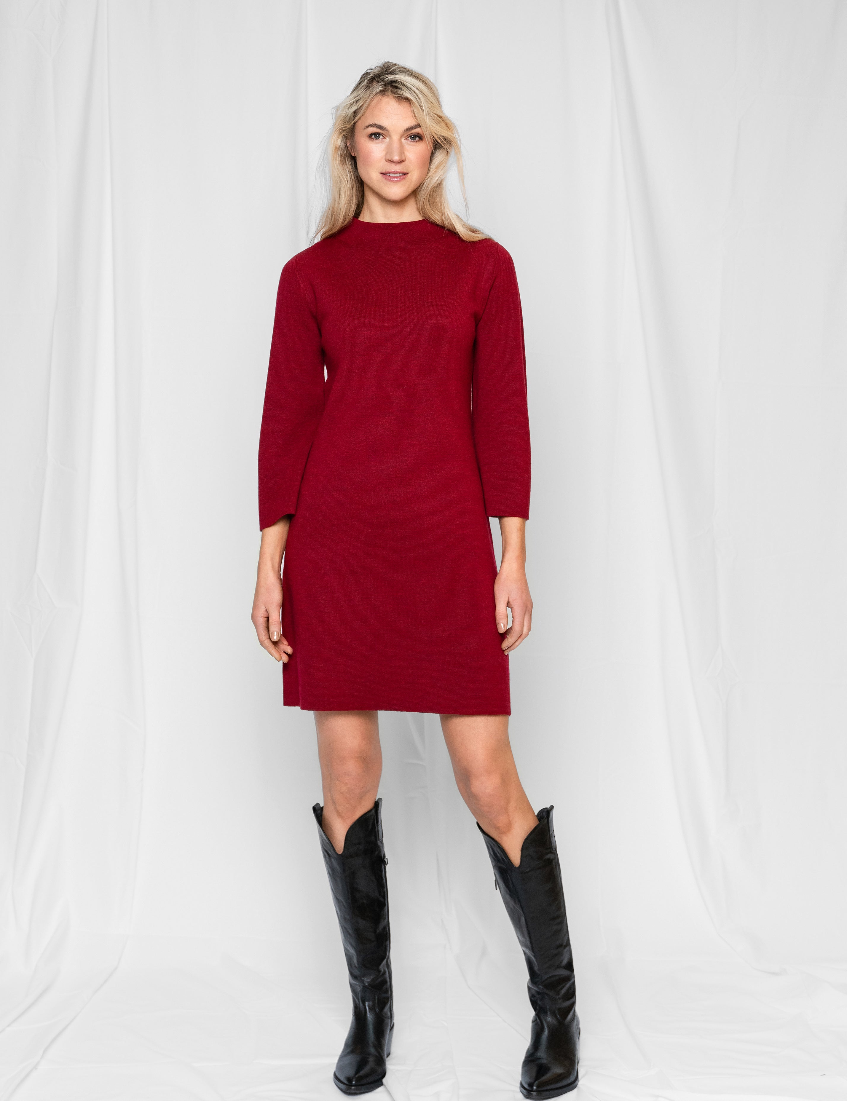 Close to my heart Bobby knit dress Knit dress Garnet Red